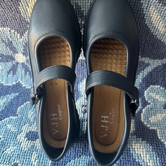 VJH Comfort Navy Mary Jane Shoes - Picture 2 of 4